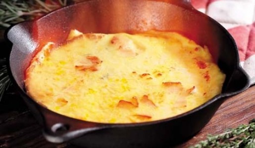 Omelette con jamn del norte