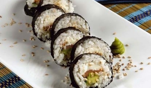Maki sushi de salmn