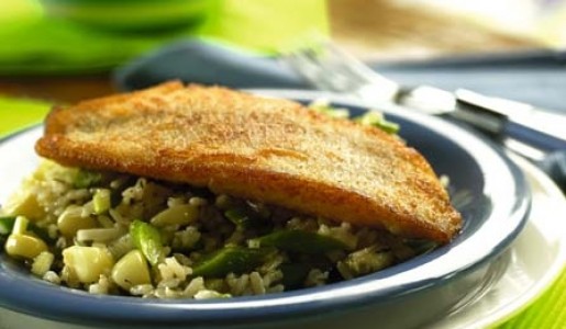 Salad de arroz con pescado