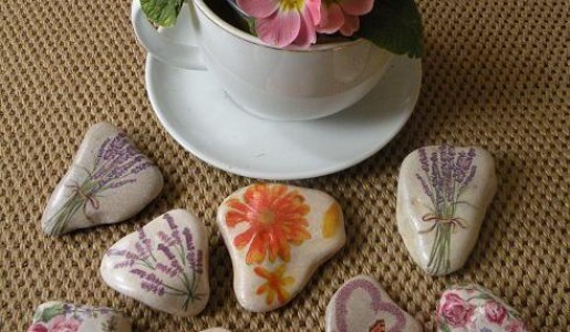 Cmo decorar piedras con servilletas