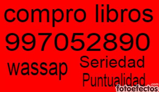 Imgen: COMPRA: COMPRO LIBROS USADOS WASSAP 997052890