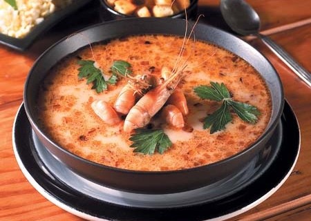 Sopa fácil de camarones