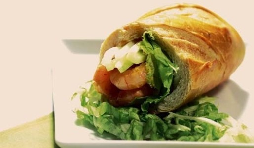 Baguettino de langostinos