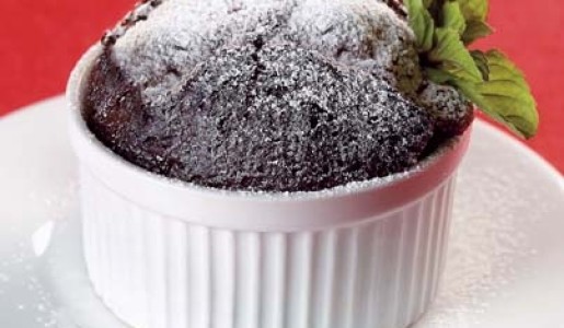 Soufflé caliente de chocolate