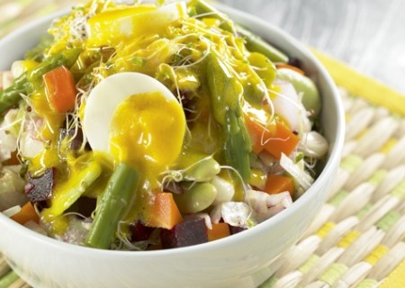 Ensalada rusa tricolor