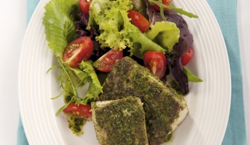 Bonito a la plancha con salsa verde