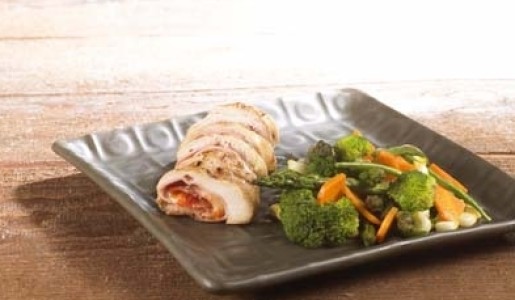 Pechuga campesina con verduras salteadas