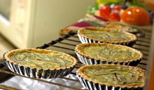 Quiche de poro y pavo