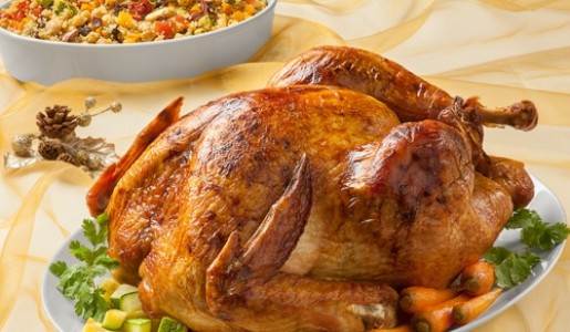 Pavo en salmuera peruana con quinua navideña