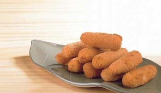 Croquetas de camote y plátano asados