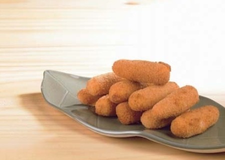 Croquetas de camote y plátano asados