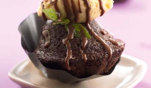 Volcán de chocolate