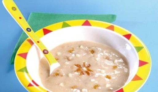 Avena con peras y pasas rubias