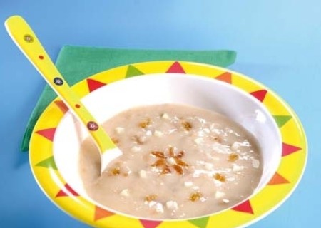 Avena con peras y pasas rubias