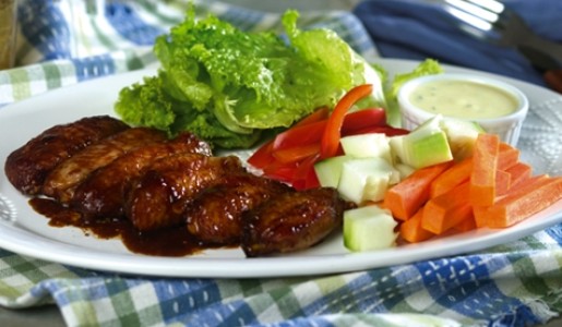 Alitas de pollo teriyaki