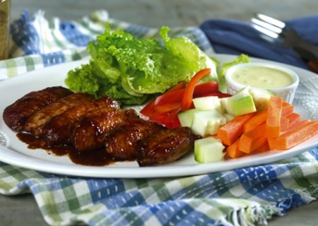 Alitas de pollo teriyaki