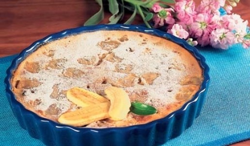 Clafoutis de plátano