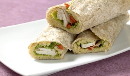 Tortillas integrales rellenas