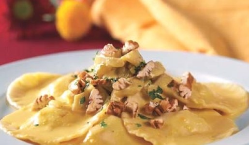 Ravioles rellenos de pescado