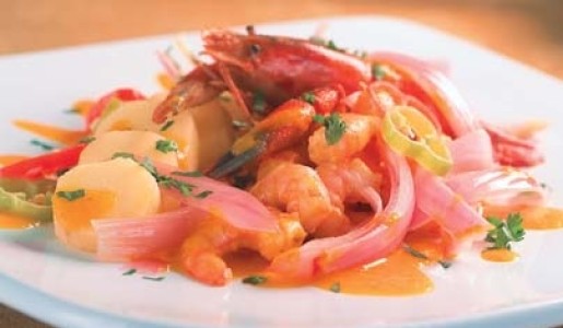 Camarones a la piedra