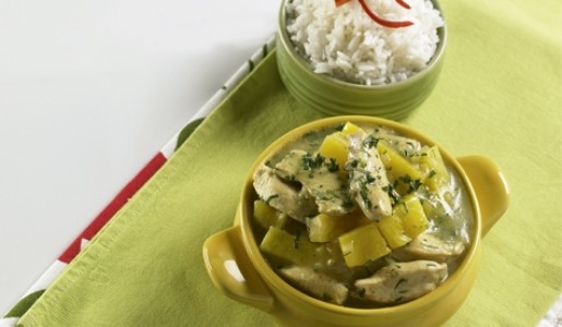 Curry de pavo y piña