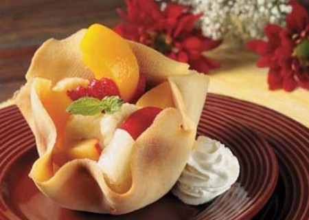 Tulipas en salsa de chocolate