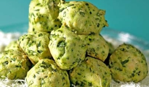 Bombones de espinaca