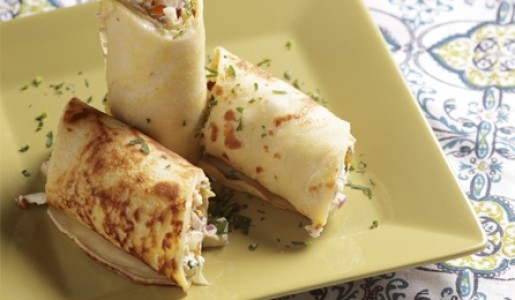 Crepes de ensalada de pollo