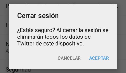 Cómo cerrar Twitter desde el móvil