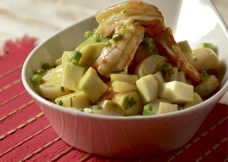 Ensalada de langostinos