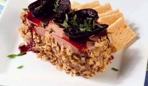 Paté de higado de pollo con higos y nueces