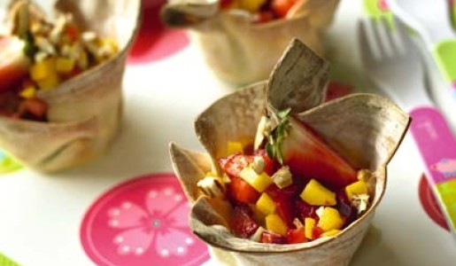 Canastillas de crema pasión