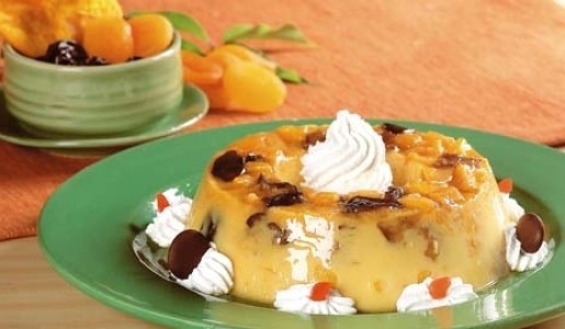 Flan de frutas secas