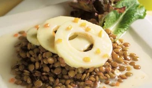 Manzanas y lentejas al estilo hindú