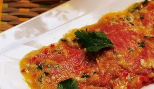 Carpaccio criollo