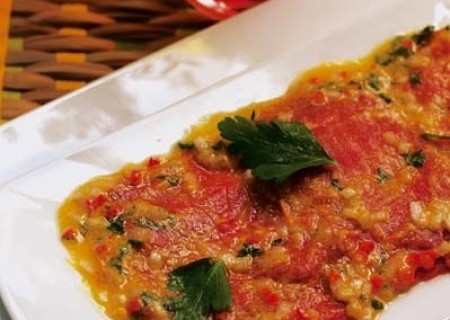 Carpaccio criollo