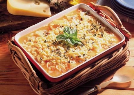 Asado de papa y queso