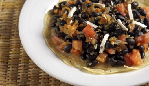 Crepes de avena con verduras asadas