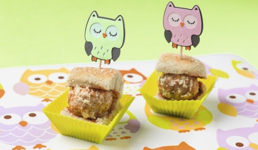 Sándwich de albóndigas de pavo