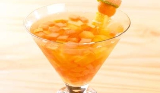 Sidra frutada refrescante