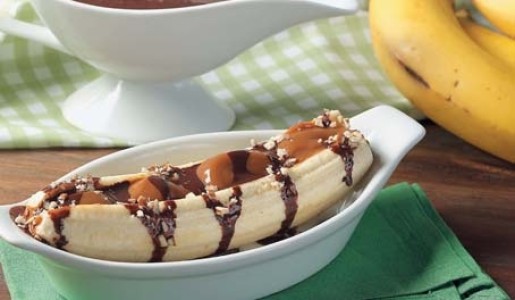 Plátanos al chocolate