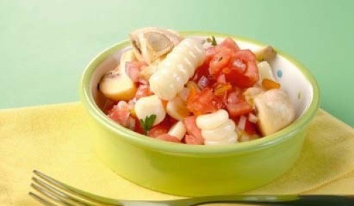 Cebiche de champiñones a la chalaca