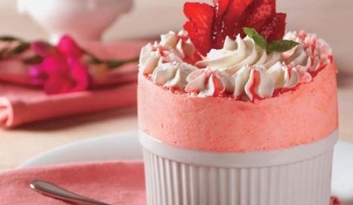 Soufflé de fresas