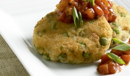 Tortitas de alverjas y sémola