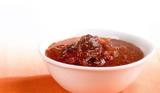 Chutney de higos y ají amarillo confitado