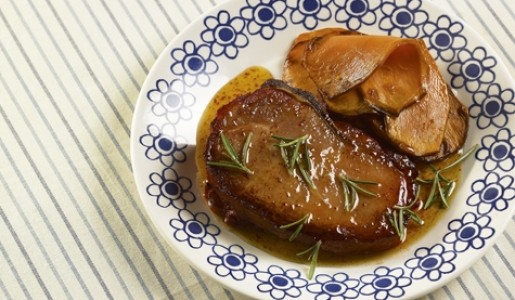 Chuletas de cerdo a la naranja