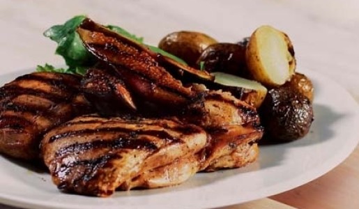 Filete de pollo e higos