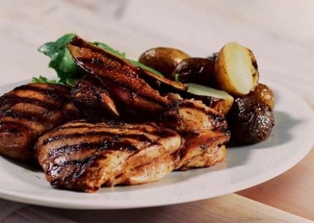 Filete de pollo e higos