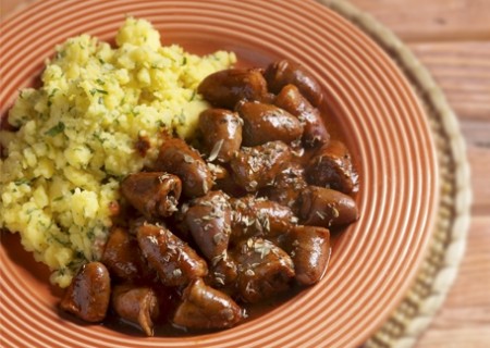 Corazones al plato