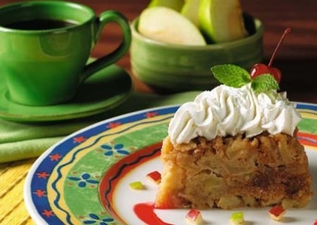 Torta húmeda de manzana